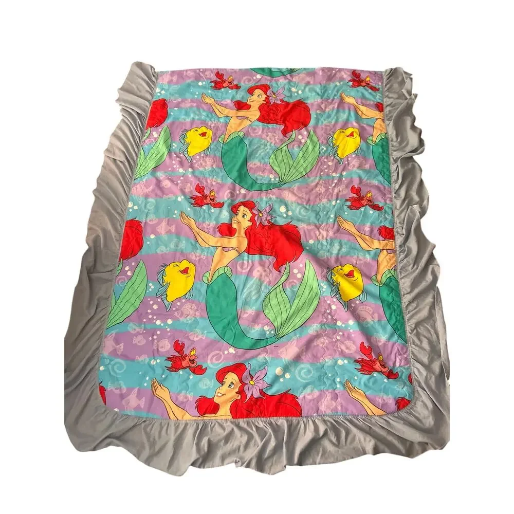 Vintage The Little Mermaid Twin Size Blanket